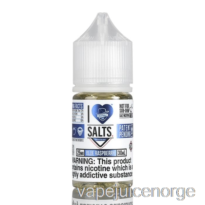 Vape Juice Blå Bringebær - Jeg Elsker Salter - 30ml 25mg